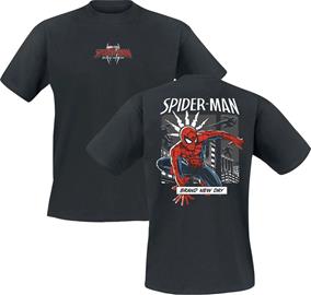 Spider-Man - Comic Spider - T-paita - Miehet - Musta
