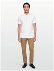 Burberry Hartford Zip Polo T-Shirt - White - M