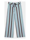 Laagam Tashi Turquoise Striped Flow Pants - Blue - XL