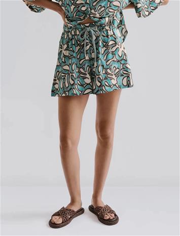 Malina Iris High Rise Drawstring Shorts - Multi/patterned - S