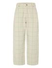 Stella Nova Checked Baggy Low-Waist Pants - Cream - 40