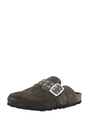 Bianco Biamiami Buckle Mule Suede - Brown - 39