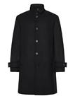 Mango Wool Funnel Neck Coat - Black - XXL
