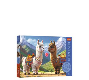 Trefl Pappussel Trefl 200 Bitar Colourful Lamas - Multi/patterned - ONE SIZE