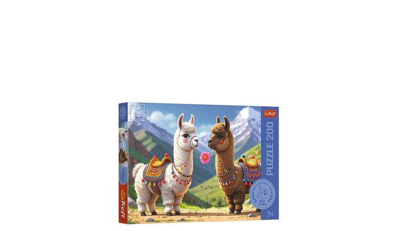 Trefl Pappussel Trefl 200 Bitar Colourful Lamas - Multi/patterned - ONE SIZE