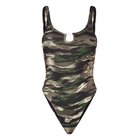 Diesel Ribbed Swimsuit With Camo Prin - Multi/patterned - S