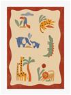 Hueppi Matto 160x230, Matta Tails And Trails Safari Red