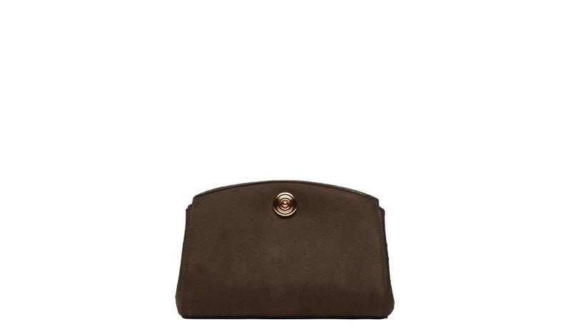 Liffner Pushlock Clutch - Brown - ONE SIZE