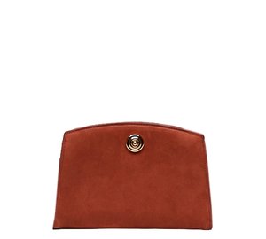 Liffner Pushlock Clutch - Brown - ONE SIZE