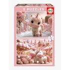Educa Palapeli Sweet Unicorns 2x48 Palaa