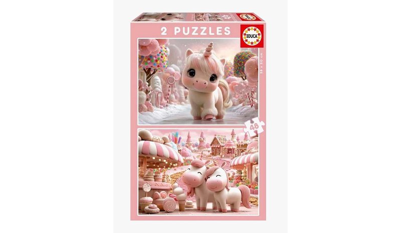 Educa Palapeli Sweet Unicorns 2x48 Palaa
