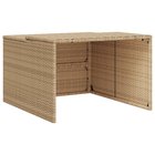 vidaXL Robottiruohonleikkurin katos 86x90x52/57 cm polyrottinki