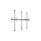 Multibrackets M mounting kit - modular - for LCD display - single side fixed - black - Max 60 kg - recommended for 98" – kuva 1