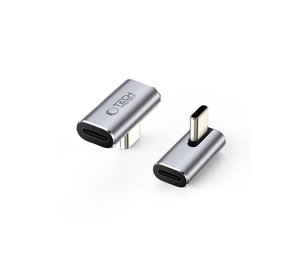 Tech-Protect Ultraboost AA03 USB-C Angle Adapter - Grey