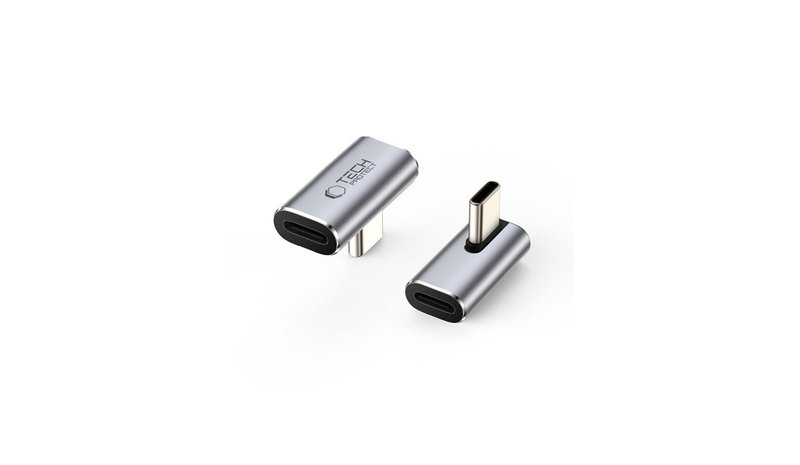 Tech-Protect Ultraboost AA03 USB-C Angle Adapter - Grey