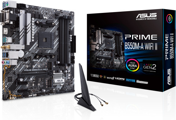 ASUS PRIME B550M-A WIFI II AMD B550 Socket AM4 micro ATX