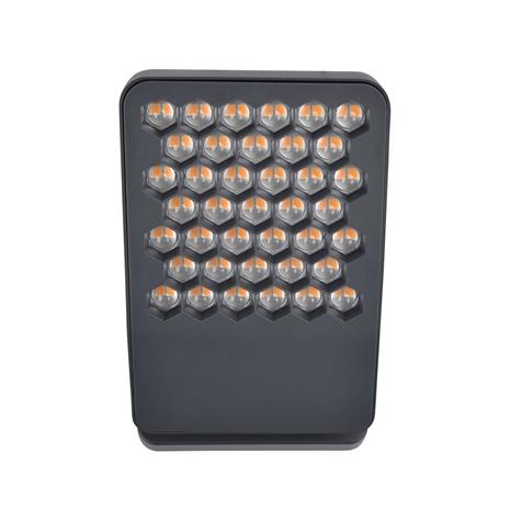 ATLANTIS-LED-ulkoseinävalaisin, tummanharmaa, 22 cm, metallia, IP54