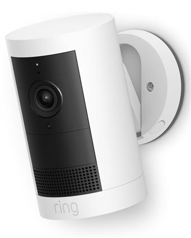Ring Outdoor Cam Plus Battery Security Camera White