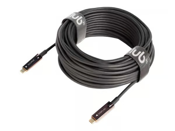 CLUB3D USB Gen 2 Type C Active Optical Cable A/V Unidirectional M/M 20 m/ 65.62 ft – kuva 3/4