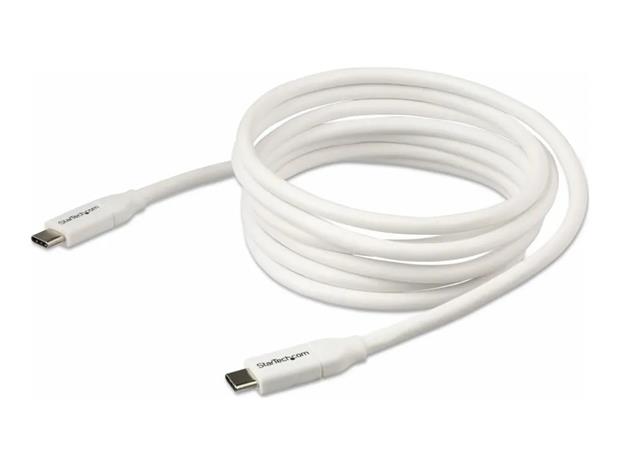 StarTech.com USB-C to USB-C Cable w/ 5A PD - M/M - White - 2 m (6 ft.) - USB 2.0 - USB-IF Certified