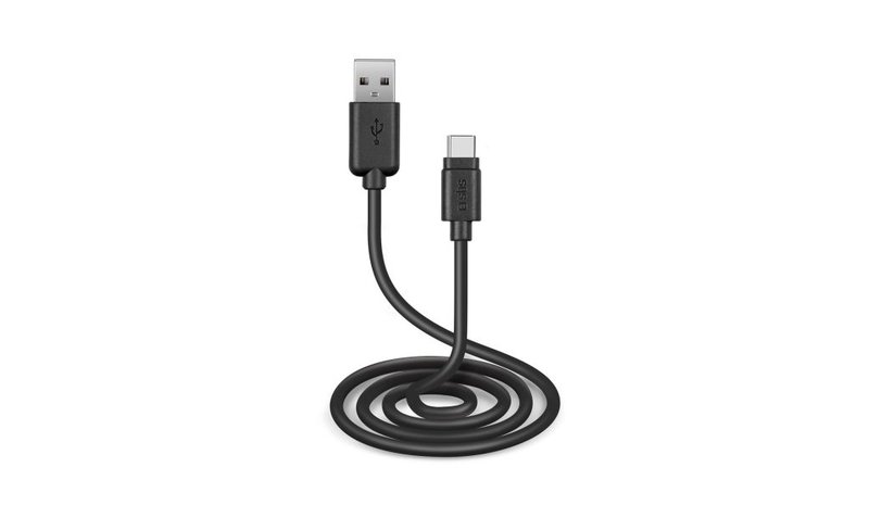 SBS TECABLETC3MTK USB-A - USB-C Cable 3m - Black
