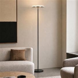 Lucande LED-lattiavalaisin Raymond, musta, CCT, himmennettävä