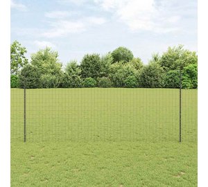 vidaXL Ulkona Euro-aidan kanssa pylvään kanssa 10 x 1,4 m Harmaa