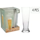 Olutlasit 4 kpl 38 cl kirkas lasi 20,5 cm