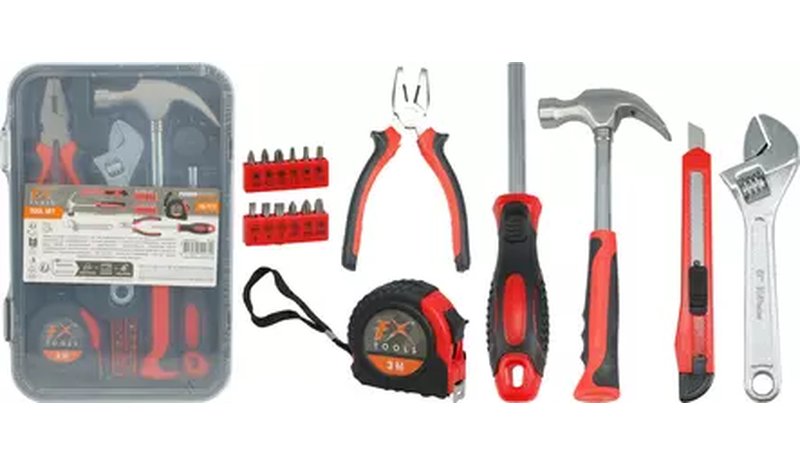 Fx tools työkalusarja kotelossa 19 osaa