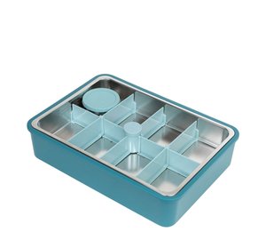 Platterbox - Lisävarustesarja eväsrasiaan 2-8 lokeroa Teal