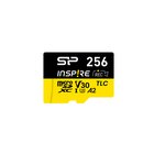 Silicon Power Inspire, 256 GB, MicroSDXC, Luokka 10, UHS-I, 170 MB/s, 150 MB/s
