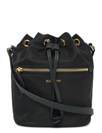 Burberry Mini Nylon Drawstring Pouch - Black - ONE SIZE