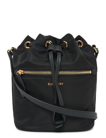 Burberry Mini Nylon Drawstring Pouch - Black - ONE SIZE