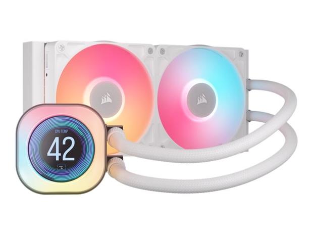 Corsair iCUE LINK TITAN 240 RX LCD White - CPU Vesijäähdytys - Max 36 dBA