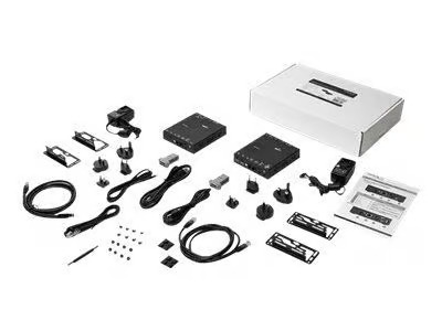 StarTech.com HDMI KVM Extender over IP Network - 4K 30Hz HDMI 2.0 and USB over IP LAN or Cat5e/Cat6 Ethernet Cable (100m/330ft) - Remote KVM Switch/Console Transmitter/Receiver Extender Kit