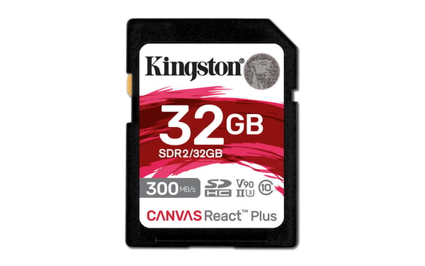 Kingston Canvas React Plus 32 Gt UHS-II -SDHC-muistikortti