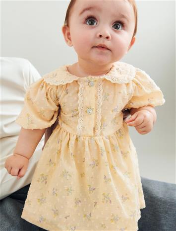 Wheat Dress S/S Adele - Yellow - 92