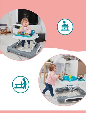 BabyMoov 5-In-1 Walker - Blue - ONE SIZE