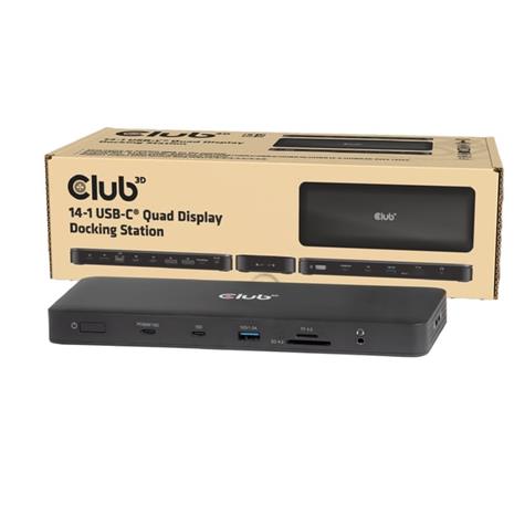 CLUB3D 14-1 USB-C® Quad Display Docking Station