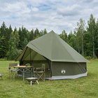 vidaXL Tipi-teltta katolla Oliivinvihreä 300 x 300 x 200 cm