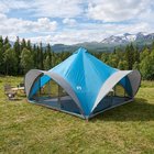 vidaXL Tipi-teltta katolla Sininen 18-henkilöä Polyesteri ja teräs