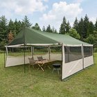 vidaXL Perhe Teltta Vihreä 600 x 400 x 268 cm Polyesteri ja teräs