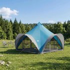 vidaXL Tipi-teltta katolla Sininen 6-henkilöä Polyesteri ja teräs