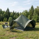 vidaXL Tipi-teltta katolla Armyn vihreä 6-henkilöä Polyesteri ja teräs