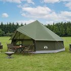 vidaXL Tipi-teltta katolla Oliivinvihreä 600 x 600 x 350 cm