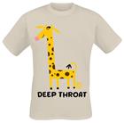 Todd Goldman - Deep Throat Giraffe - T-paita - Miehet - Hiekka