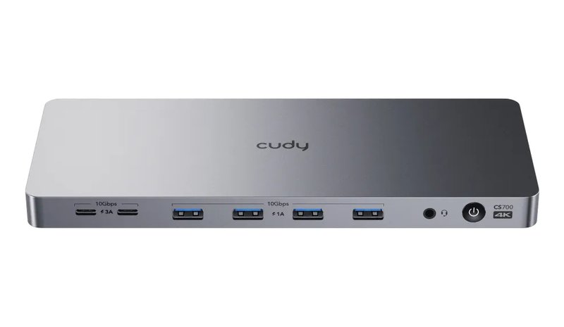 CUDY Docking Station CS700 10Gbps USB-C Dual 4K 150W