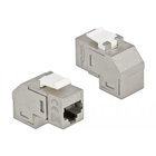Delock Keystone Module RJ45 jack to RJ45 jack Cat.6A 90Â° angled