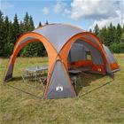 vidaXL Sivukuvio katolla Harmaa ja oranssi 410 x 410 x 250 cm