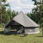vidaXL Tipi-teltta katolla Ruskea Harmaa 500 x 500 x 300 cm